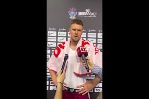 "Esmu pateicīgs par iespēju spēlēt mājās tik lielā turnīrā," Porziņģis pēc sāpīgā zaudējuma Lietuvas izlasei