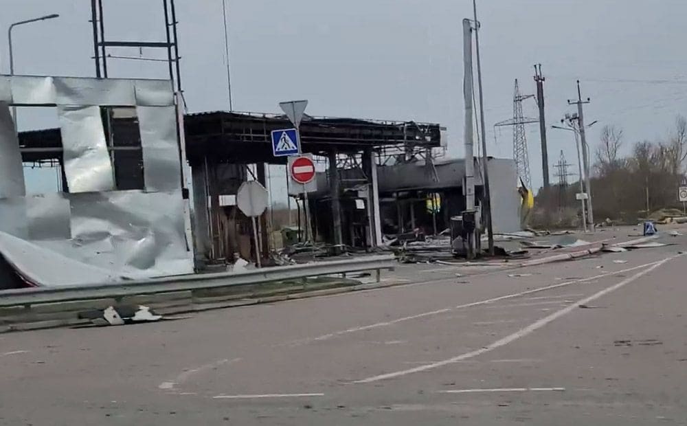 Krievu okupantu izpostītā Buča
