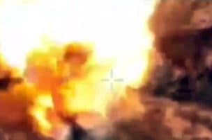 Krievijas sauszemes drona "Kurjer" masīva detonācija