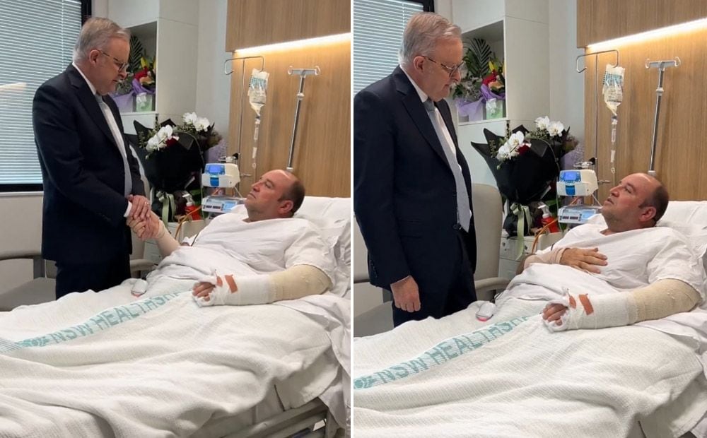 Austrālijas premjers slimnīcā apciemo vīru, kurš Sidnejas slaktiņā apturēja vienu no teroristiem