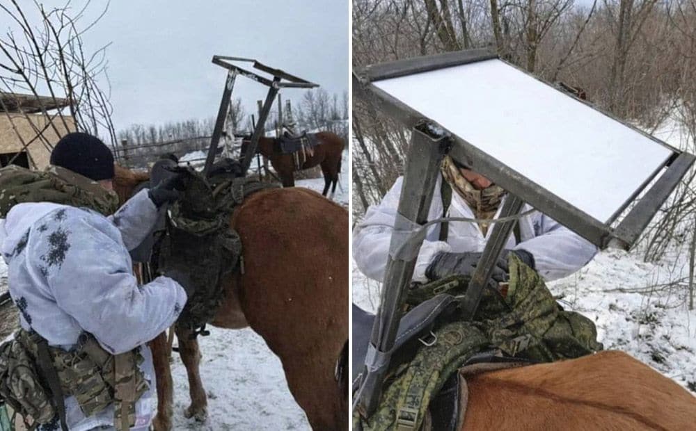 Okupanti izmanto zirgus kā mobilās platformas "Starlink" termināļiem