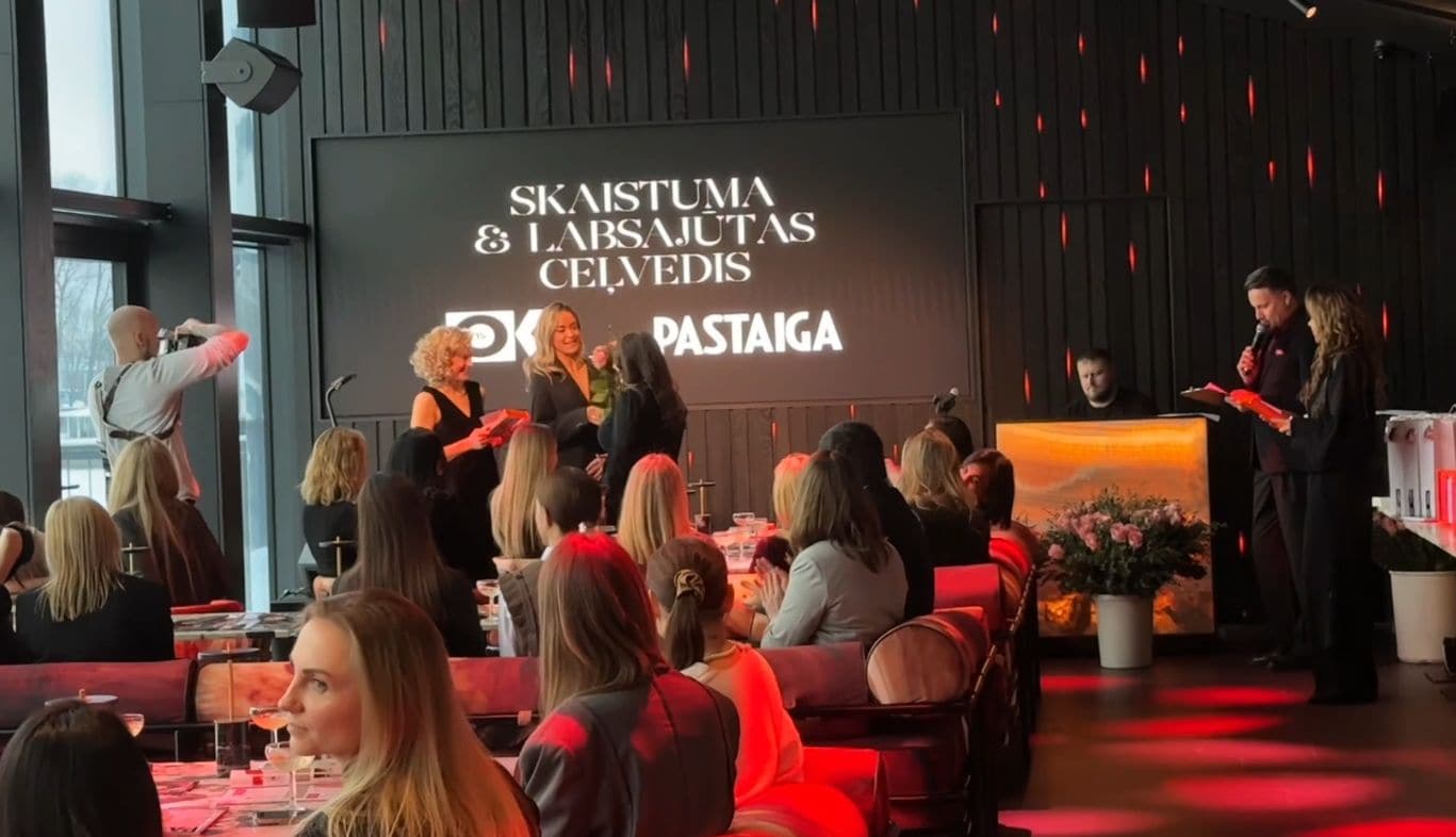 Elegance un iedvesma: žurnālu "Pastaiga" un "Jauns OK" skaistuma un labsajūtas ceļveža apbalvošana