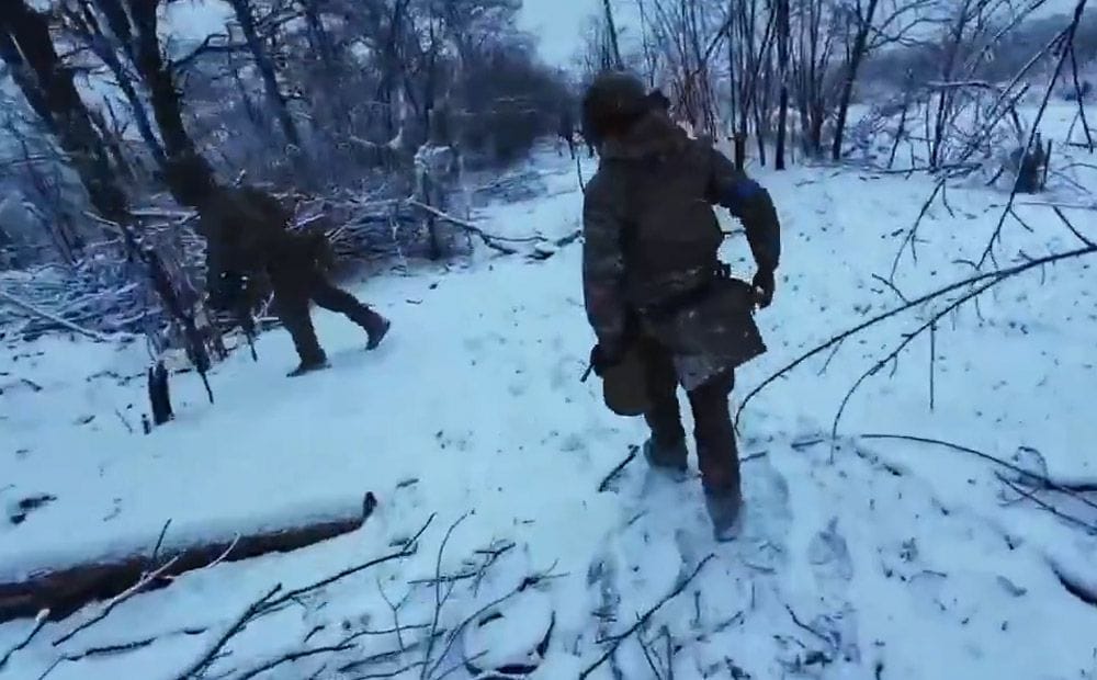 Ukrainas starptautiskā leģiona kaujinieki attīra okupantu pozīcijas Stepnohirskas nomalē