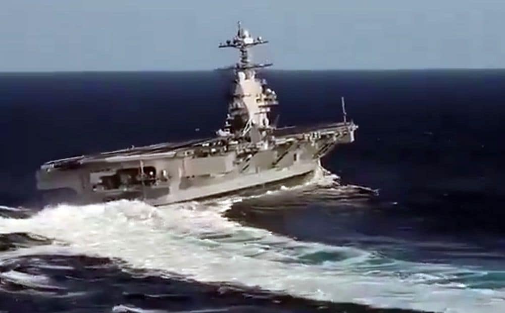 Izraēlas ziemeļu piekrastē ieradies ASV aviācijas bāzes kuģis "Gerald R. Ford"