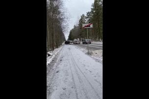 Uz Kadagas ceļa vairāku automašīnu avārija