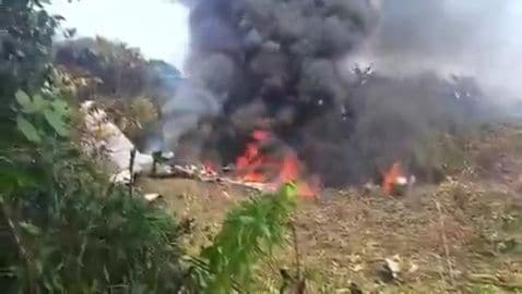 Kolumbijā nogāzusies militārā lidmašīna