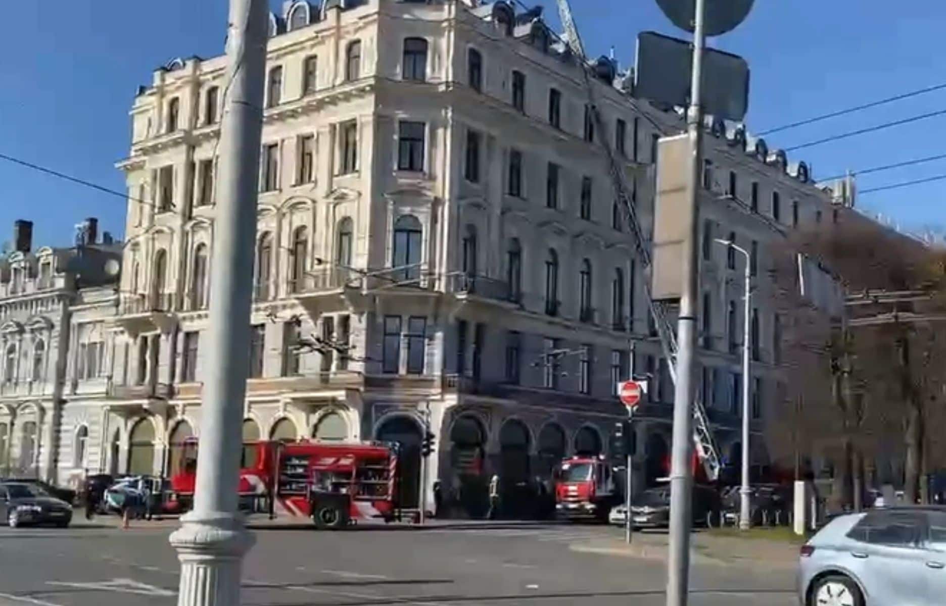 Ugunsgrēks Brīvības bulvārī