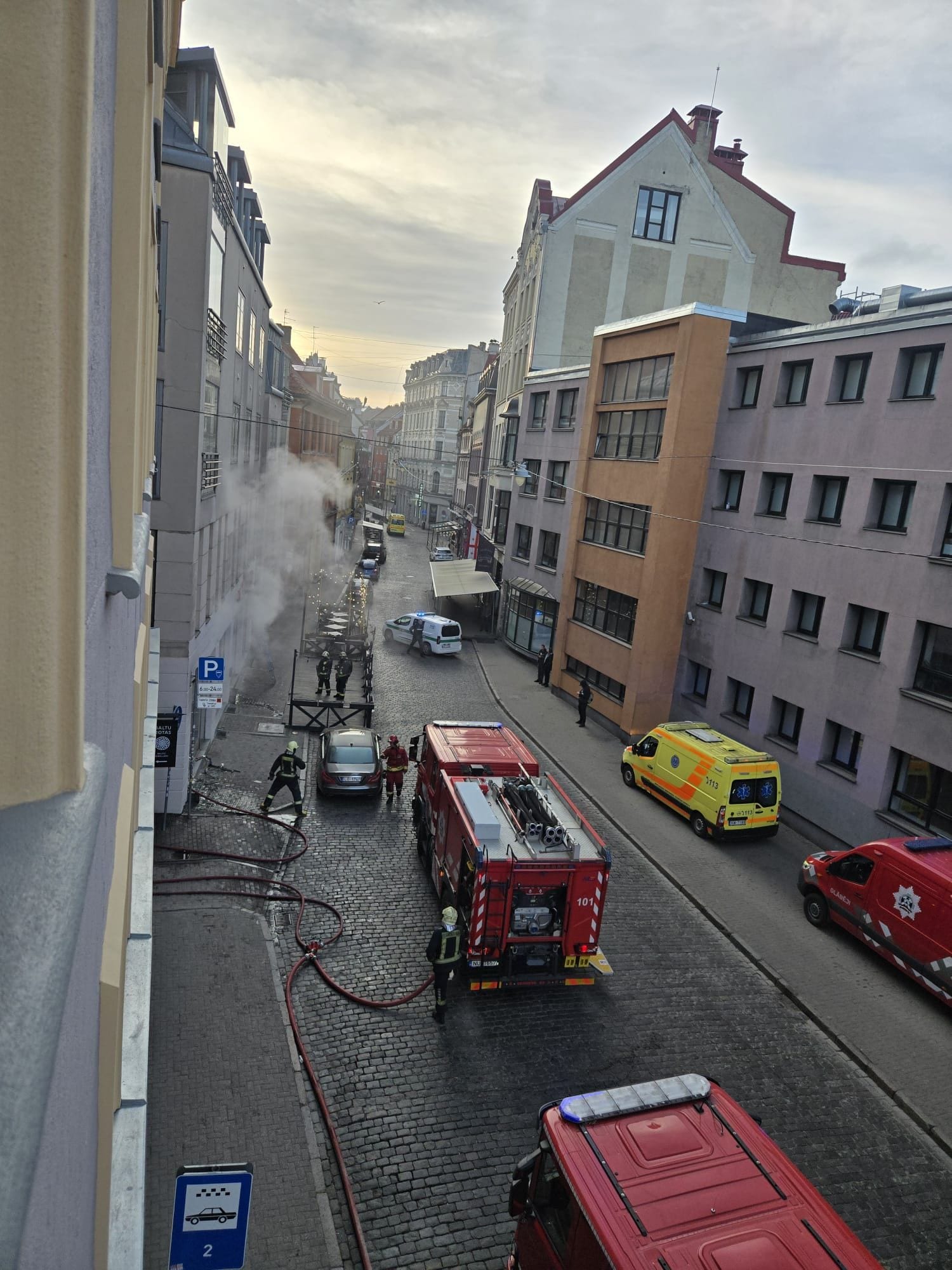 Ugunsgrēks Vecrīgā