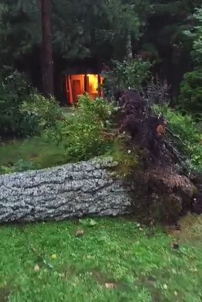 Smagi postījumi atpūtas parkā “Laumas”