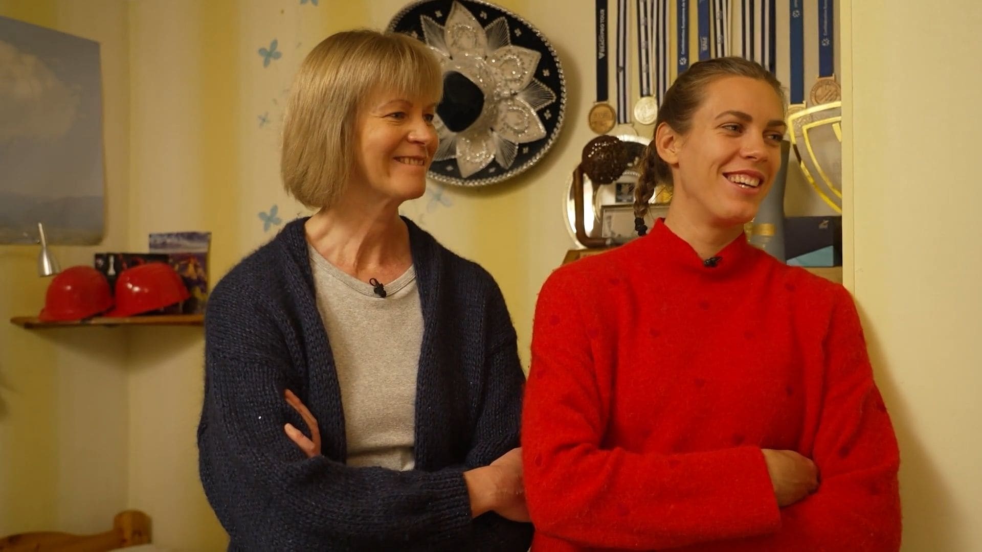 Tīnai Graudiņai mājās ir savs "slavas stūrītis"