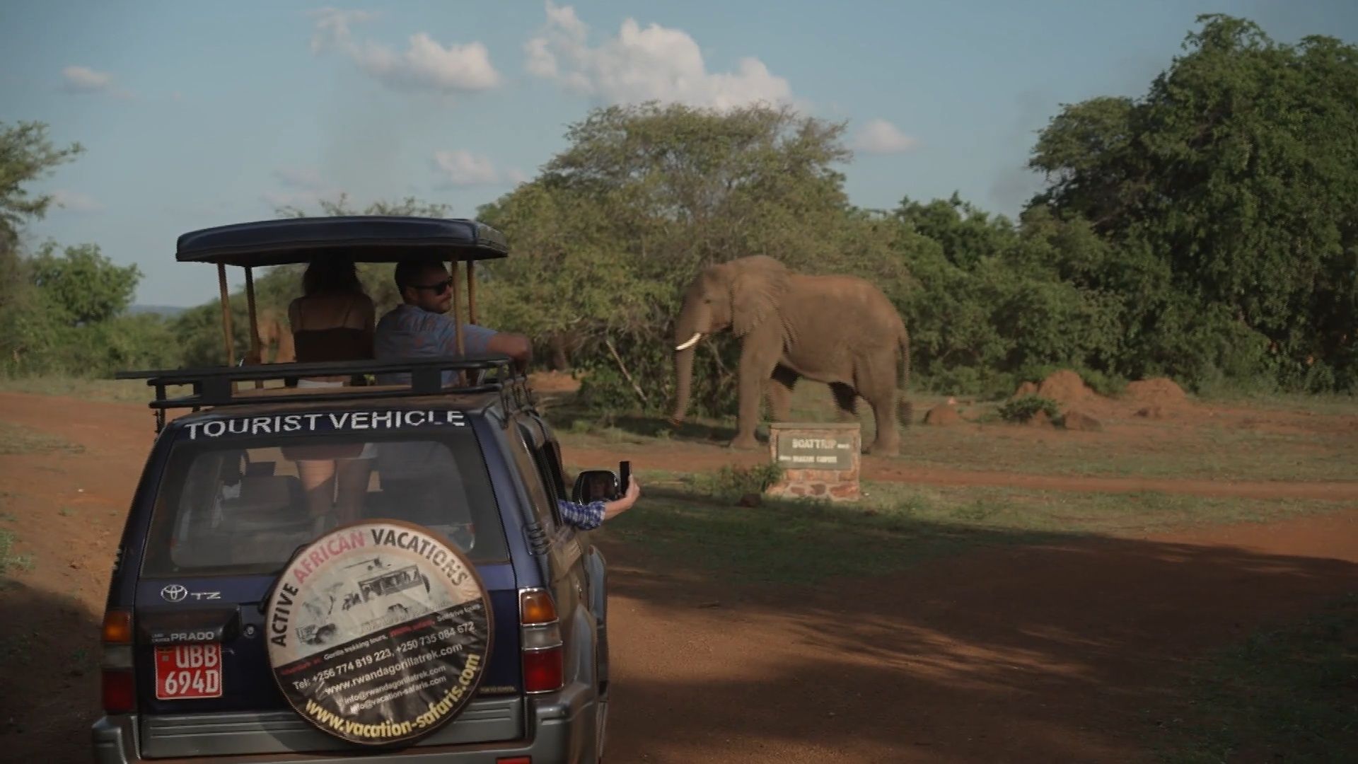 Ceļotāji piedzīvo savu mūža negaidītāko tikšanos ar savvaļas ziloņiem