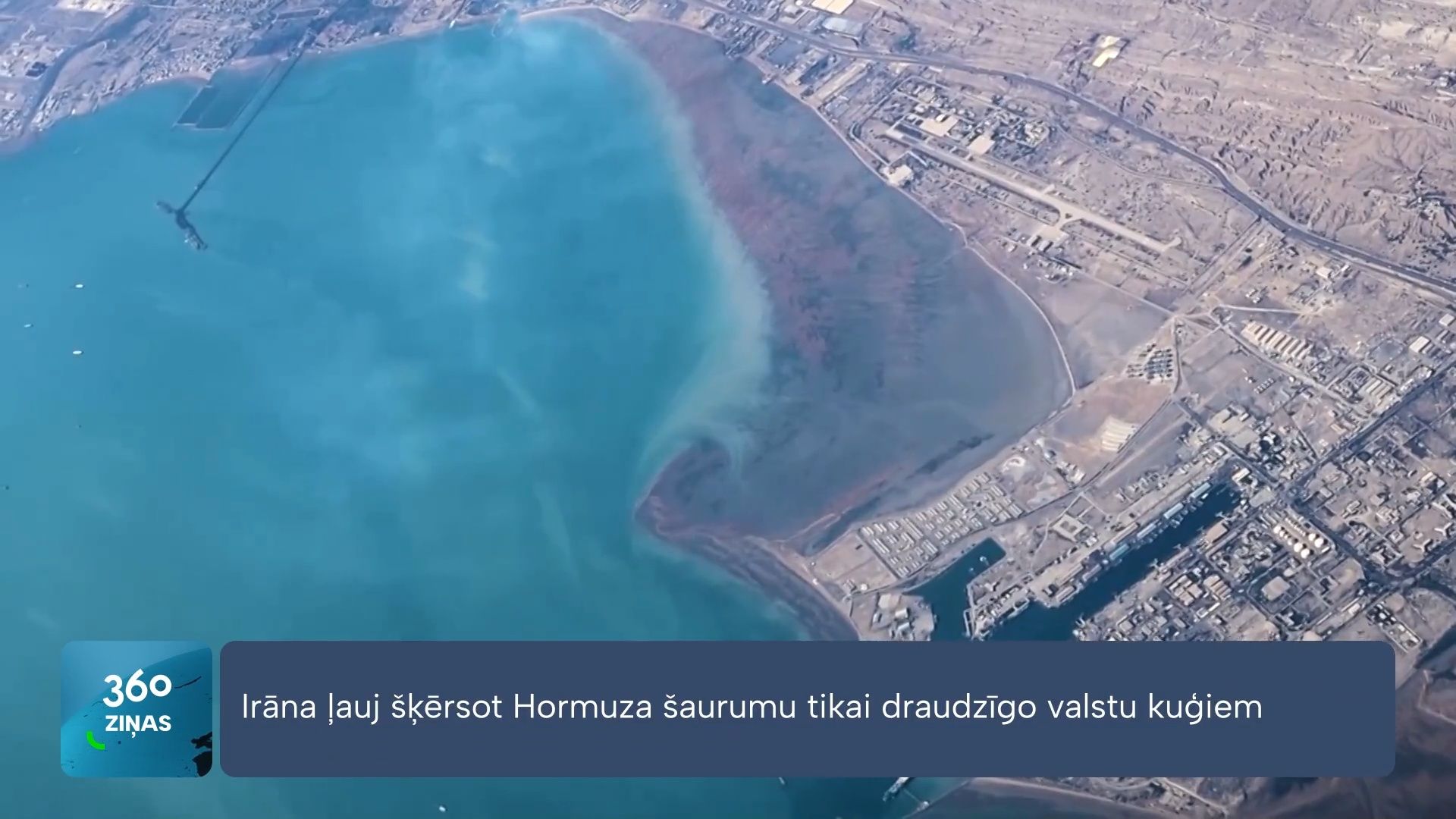 Irāna atver Hormuza šaurumu tai draudzīgo valstu kuģiem