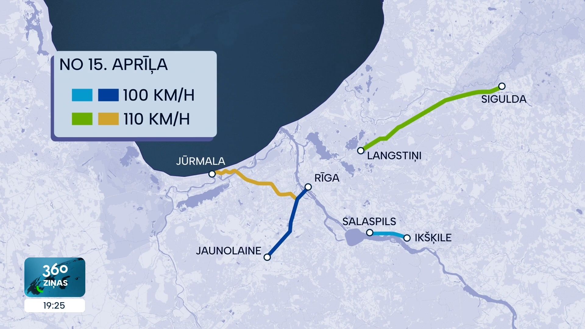 Atsevišķos autoceļu posmos no šodienas palielināts atļautais braukšanas ātrums