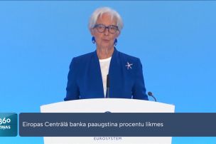 Lai ierobežotu inflāciju, Eiropas Centrālā banka paaugstina procentu likmes