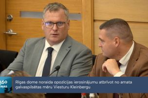 Rīgas mērs Kleinbergs iztur neuzticības balsojumu
