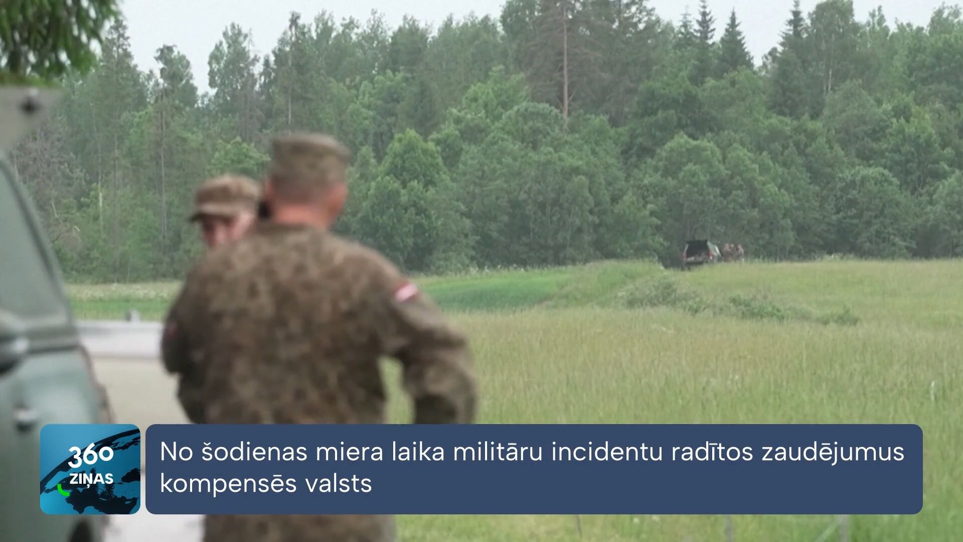 Turpmāk miera laika militāru incidentu radītos zaudējumus kompensēs valsts