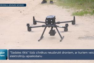 “Sadales tīkls” lūdz cilvēkus neuzbrukt droniem, ar kuriem veic elektrolīniju apsekošanu