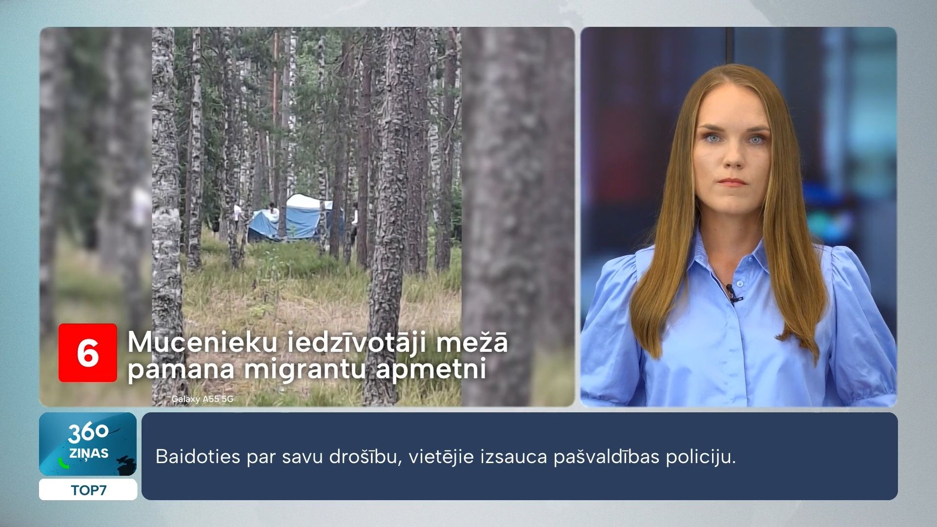 Mucenieku iedzīvotāji mežā pamana migrantu apmetni