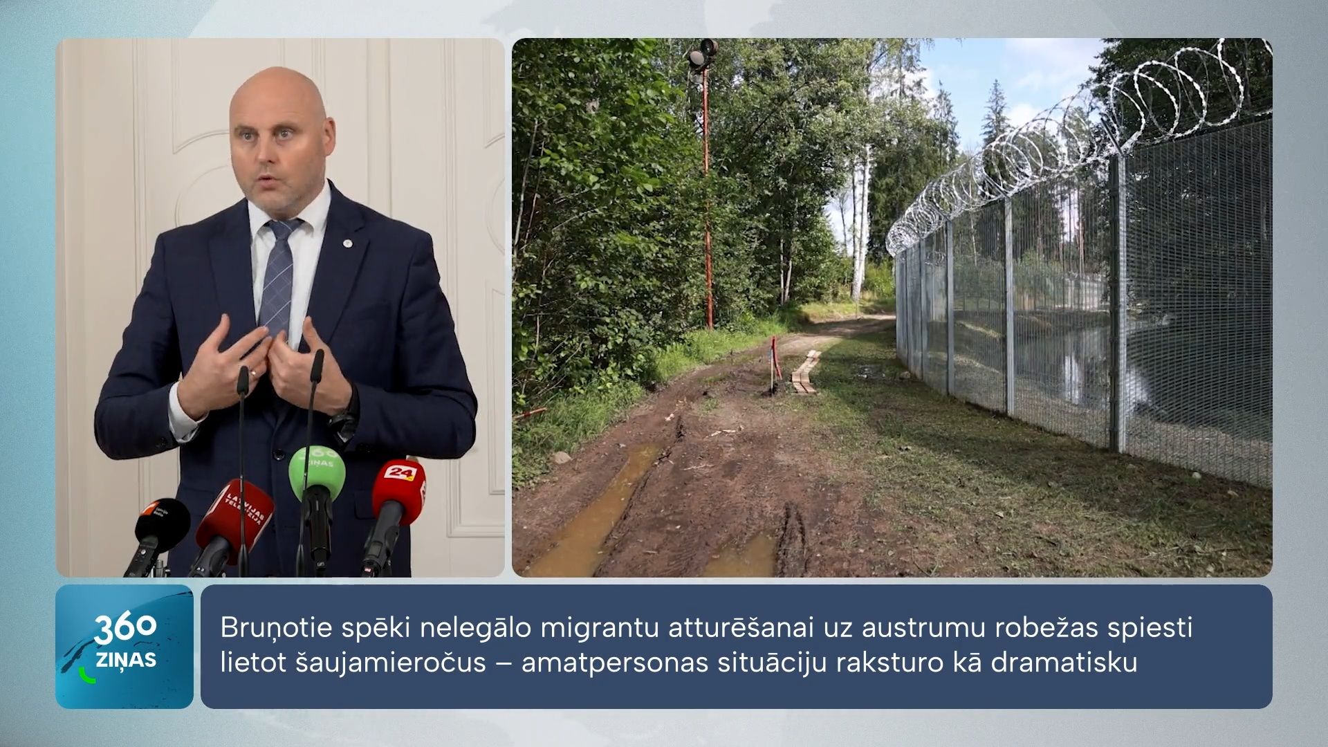 Uz austrumu robežas pret agresīviem nelegālajiem robežpārkāpējiem raidīti brīdinājuma šāvieni