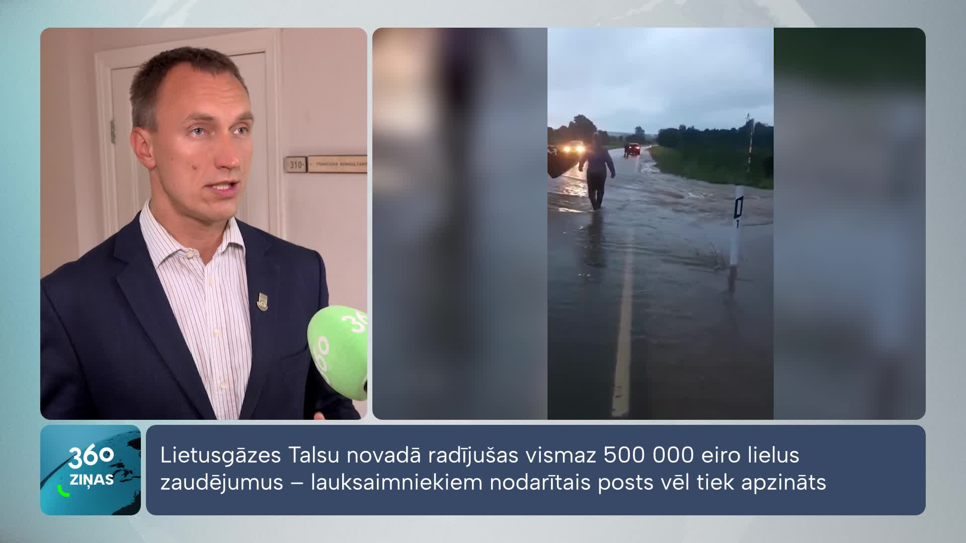 Lietusgāzes Talsu novadā radījušas vismaz 500 000 eiro lielus zaudējumus – lauksaimniekiem nodarītais posts vēl tiek apzināts