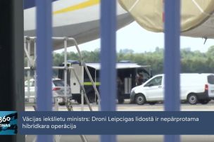Vācija drona incidentu Leipcigas lidostā dēvē par profesionāli paveiktu hibrīdkara operāciju