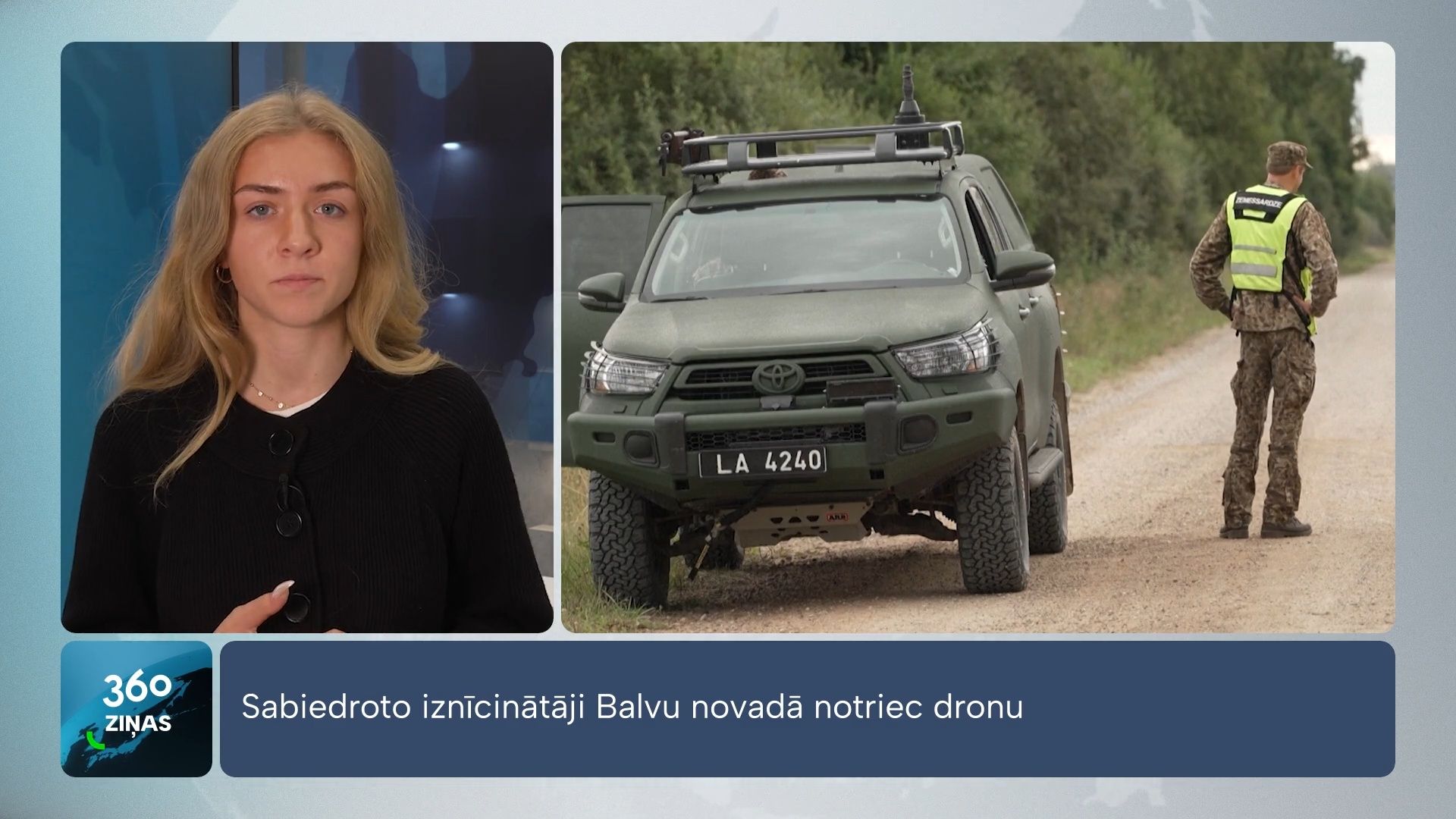 Latvijas gaisa telpā notriekts drons: pie Balviem meklē atlūzas
