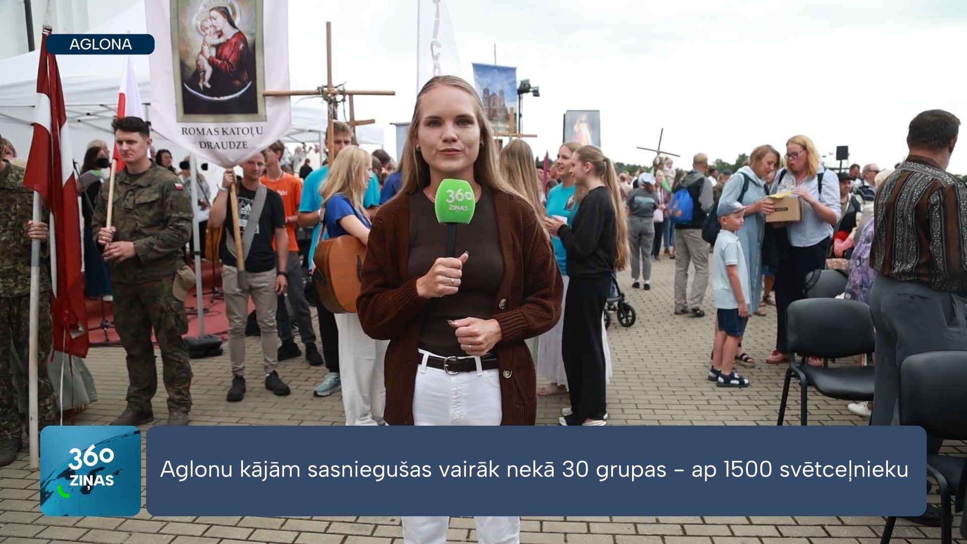 Aglonā pulcējas tūkstošiem svētceļnieku no visas Latvijas