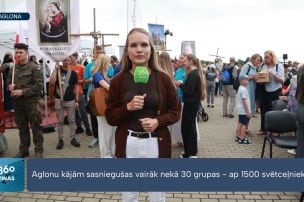Aglonā pulcējas tūkstošiem svētceļnieku no visas Latvijas