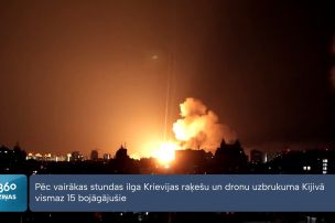 Pēc vairākas stundas ilga Krievijas raķešu un dronu uzbrukuma Kijivā vismaz 15 bojāgājušie