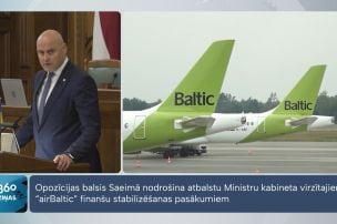 Saeima atbalsta Ministru kabineta rosinātos pasākumus “airBaltic” finanšu situācijas stabilizēšanai