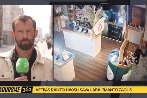 Vētras radīto haosu savā labā izmanto zaglis