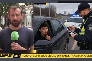 Pārgalvīgs vadītājs izpelnās 1000 eiro sodu
