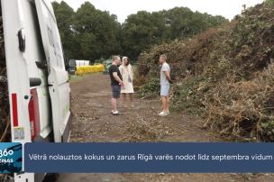 Rīgā pagarina iespēju bez maksas nodot vētrā nolauztos kokus un zarus