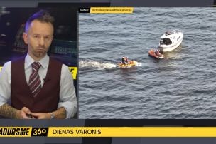 "Sadursmes dienas varoņi": Policisti steidzas glābt nelaimē nonākušu laivu ar 11 cilvēkiem