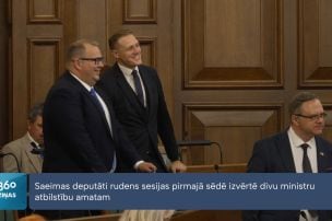 Saeima rudens sesiju sāk ar neuzticības balsojumiem Dombravam un Kozlovskim