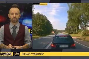 Šoferis speciāli strauji bremzē, lai izraisītu sadursmi un “piepelnītos”