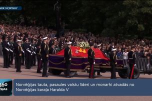 Oslo aizvadīta Norvēģijas karaļa Haralda V bēru ceremonija