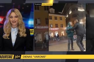 "Sadursmes dienas varoņi" skaidro attiecības ar dūrēm pie "Galerija Centrs"