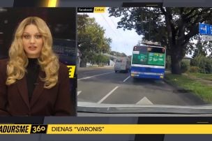 "Sadursmes dienas varonis": "FedEx" busiņš no nepareizās joslas nogriež ceļu sabiedriskajam transportam