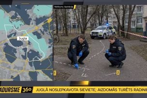 Juglā noslepkavota sieviete - aizdomās turēts radinieks