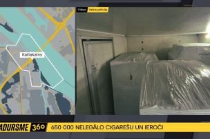 650 000 nelegālo cigarešu un ieroči: 55 gadus vecam vīrietim draud līdz 2 gadiem cietumā