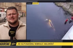Pamatīgā reibumā BMW vadītājs iestūrē Mīlgrāvī
