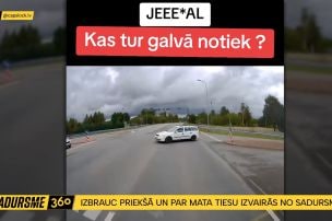 Grobiņas pusē autovadītājs par mata tiesu izvairās no sadursmes