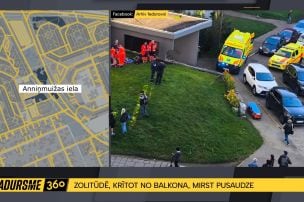 Zolitūdē, krītot no balkona, mirst pusaudze