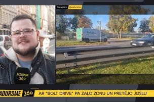 “Bolt Drive” šoferis Ķengaragā aizmirst pilnībā visu, kas viņam mācīts autoskolā