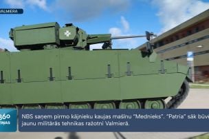 NBS saņem pirmo Latvijā ražoto kaujas mašīnu “Hunter”