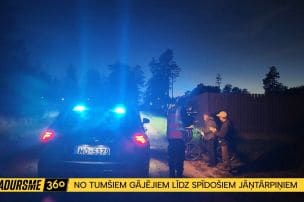 Mānīgais klusums Garkalnē: Policijas reidā no tumsas iznirst gājēji bez atstarotājiem