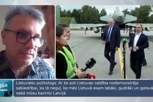 Lietuviešu politologs Bernaras Ivanovas komentē Krievijas reakciju Lietuvas lēmumam pie robežas aizvietot karavīrus