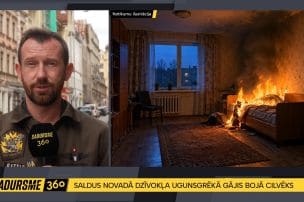 Saldus novadā dzīvokļa ugunsgrēkā gājis bojā cilvēks