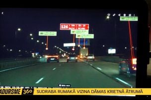 Policijas klients sudraba rumakā vizina dāmas krietnā ātrumā